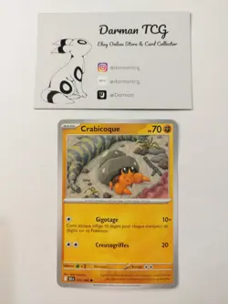 Carte Pokemon - Crabicoque - 051/086 - Foudre Noire - EV10.5 - Image 1