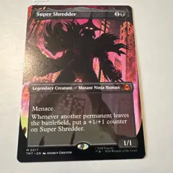 Super Shredder Borderless 0217 Teenage Mutant Ninja Turtles Magic The Gathering - Image 1