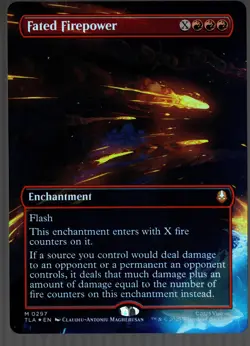 MTG Fated Firepower (Borderless) NM Normal Avatar: The Last Airbender-FOIL-297 - Image 1