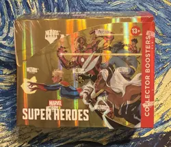 New Sealed MTG Magic The Gathering Marvel Super Heroes Collector Booster Box - Image 1