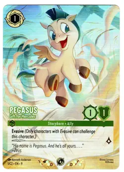 Disney Lorcana Pegasus, Gift for Hercules English Foil DLC Promo - Image 2