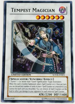 Tempest Magician Super Rare SOVR-ENSE1 Limited LP - Image 1