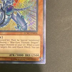 Konami Blue-Eyes Shining Dragon LCKC-EN008 Secret Rare Holo Unlimited - Image 4
