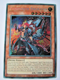 Yugioh! Fiendsmith Engraver Mp25-En081 Prismatic Secret 1st Ed Near Mint!! - Image 1