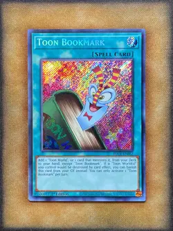 Yugioh Toon Bookmark BLCR-EN067 Secret Rare 1st Ed NM - Image 1