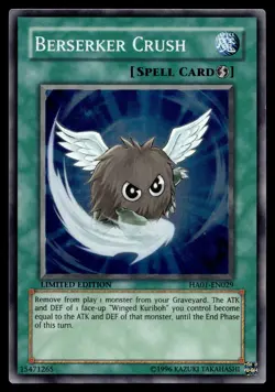 BERSERKER CRUSH HA01-EN029 SUPER RARE HIDDEN ARSENAL YU-GI-OH - Image 1