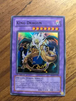 Yu-Gi-Oh! King Dragun FET-EN036 1st Edition Super Rare NM/M - Image 1