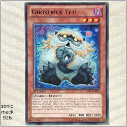 Ghostrick Yeti - LVAL-EN082 - Common 1st Edition Yugioh - Image 1