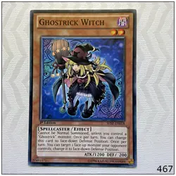 Ghostrick Witch - SHSP-EN018 - Common 1st Edition Yugioh - Image 1