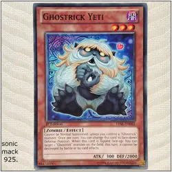 Ghostrick Yeti - LVAL-EN082 - Common 1st Edition Yugioh - Image 1