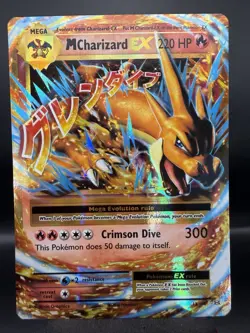 M Charizard EX - 13/108 - Rare Holo EX Holo Evolutions - Pokemon Card - LP - Image 1