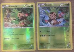 Chespin BREAKthrough Reverse Holo 2 Card Lot | 7 & 8/162 | Lightly Played - Image 1