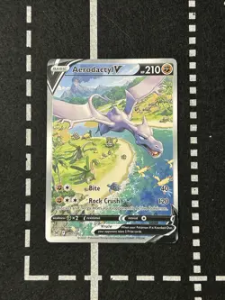 Aerodactyl V 180/196 Alternate Full Art Lost Origin Pokemon Card - Image 2