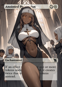 Anointed Procession Waifu Trading Card custom - Image 1