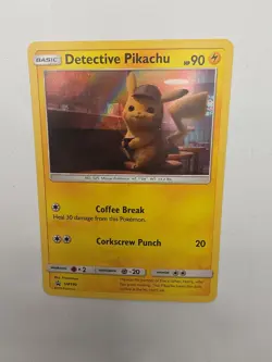 Pokemon TCG Detective Pikachu Holo SM190 Black Star Promo 2019 Card - Image 1