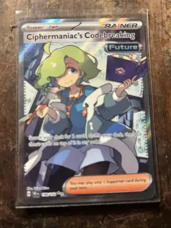 Pokemon TCG Ciphermaniac's Codebreaking Ultra Rare Trainer Card 198/162 - Image 1