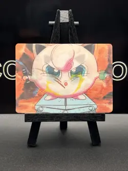 1998 Pokemon Jigglypuff Pioneer Viz Video PIKA-0022D 3D Lenticular Promo Card - Image 2