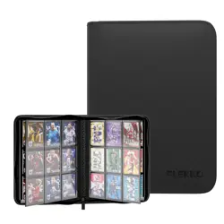 Premium 9 Pocket Trading Card Binder,Zipper Card Binder,PU Cover Card Collect... - Image 1