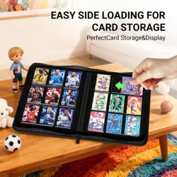 Premium 9 Pocket Trading Card Binder,Zipper Card Binder,PU Cover Card Collect... - Image 3
