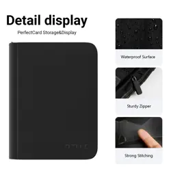 Premium 9 Pocket Trading Card Binder,Zipper Card Binder,PU Cover Card Collect... - Image 4
