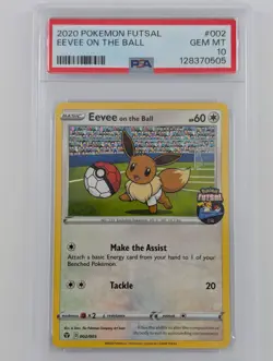 Pokemon Eevee on the Ball - PSA 10 - Futsal #002 - Mint - Image 1