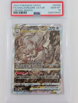 Pokemon Zoroark Vstar Holo - PSA 10 - Crown Zenith #GG56 - Mint - Image 1