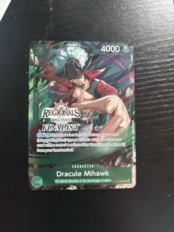 Dracule Mihawk (Regionals Finalist Card Set 26-27) ST12-003 One Piece Promo Foil - Image 1
