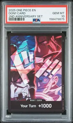 One Piece English Version 2nd Anniversary Set Don!! Card PSA10 - Image 1
