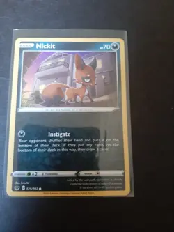 Pokemon Nickit 125/202 Common Card - NM Condition - Sword&Shield - Image 1