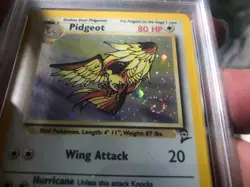 PSA 8 WOTC 2000 Base Set 2 Pidgeot 14/130 Holo Rare Card NM-MT Nice Swirl - Image 2