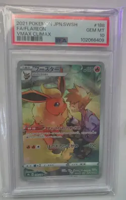 PSA 10 Flareon CHR 188/184 S8b VMAX Climax - Pokemon Card Japanese 2021 - Image 1