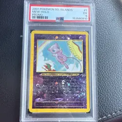 Pokemon TCG 2001 Southern Islands Mew Pokemon Card Promo Holo PSA 5 - Image 1