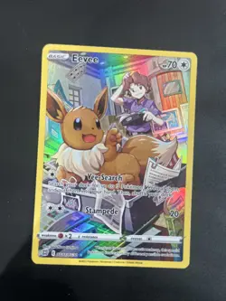 Pokemon Eevee TG11/TG30 Holo Ultra Rare Trainer Gallery Card Brilliant Stars! - Image 1