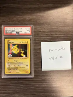 Pikachu - Pokemon League XY202 League & Championship Cards Holo 2016 PSA 9 MINT - Image 1