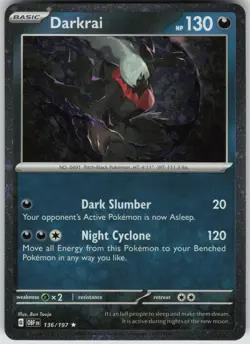 Darkrai (Cosmos Holo) 136/197 Rare Miscellaneous Cards & Products Pokemon NM - Image 1