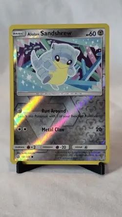 Alolan Sandshrew 137/236 Reverse Holo Unified Minds Pokemon Card LP - Image 1