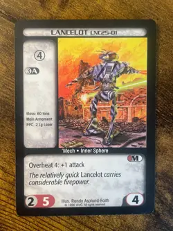 Battletech CCG TCG Card Game Rare Limited Ed Lancelot (LNC25-01) - Image 1