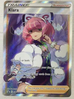 Klara SWSH302 Full Art Holo Foil Trainer Black Star Promo Pokemon TCG NM - Image 1