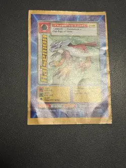 Halsemon Digimon Card Digital Monsters Bandai 2000 Fx-09 Promo Card RARE - Image 4