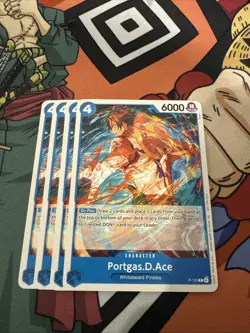 4x Portgas D. Ace P-103 Promo | One Piece Card Game | English | NM - Image 1