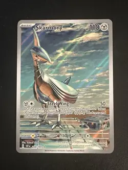 Skarmory 209/191 Pokemon Surging Sparks Illustration Rare Full Art Holo NM - Image 1
