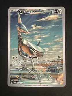 Skarmory 209/191 Pokemon Surging Sparks Illustration Rare Full Art Holo NM - Image 3
