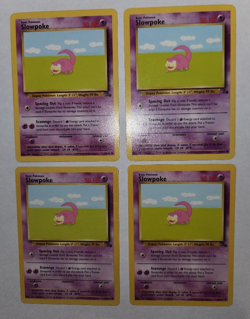 Pokemon TCG Fossil Slowpoke 55/62 Unlimited 4 Card Lot WOTC 1999 Near Mint NM - Image 4