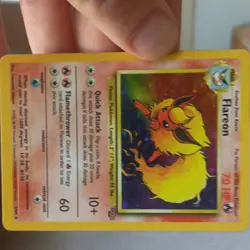 Pokemon TCG Flareon 3/64 Jungle Holo Rare Unlimited English 1999 70HP - Image 2