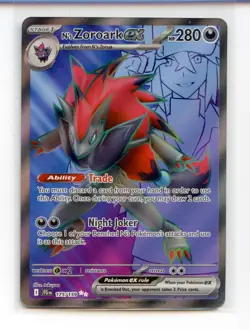 N's Zoroark ex 175/159 Ultra Rare Journey Together Pokemon TCG - Image 1