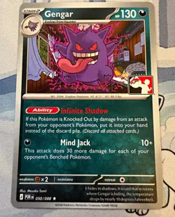 Pokemon Play Stamped Non-holo Gengar 050/088 - Image 1