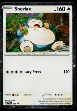 Snorlax 122 Promo Scarlet & Violet 122/SV-P Cosmo Holo Pokemon Near Mint - Image 1