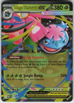 Mega Venusaur ex 013 Holo Promo ME: Mega Evolution Promo Pokemon Near Mint - Image 1