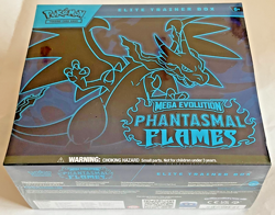 Phantasmal Flames Elite Trainer Box Pokemon Mega Evolution Factory Sealed ETB 1 - Image 1
