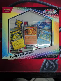 Pokemon TCG Prismatic Evolutions Poster Collection Box Factory Sealed - Image 1